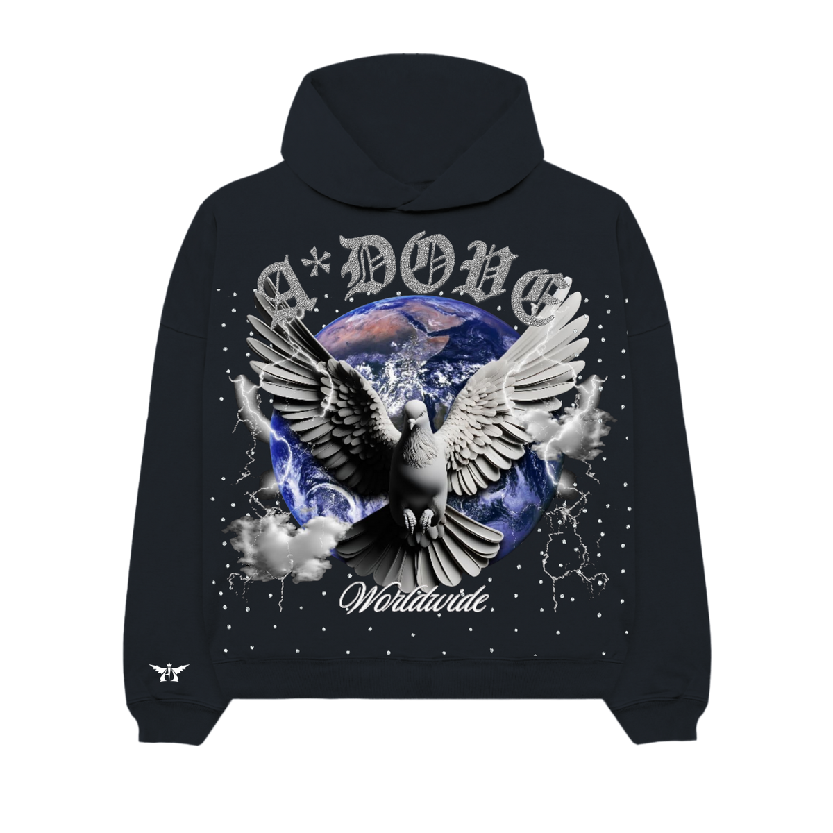 A*Dove Worldwide - Ultra Luxury Crystal Hoodie