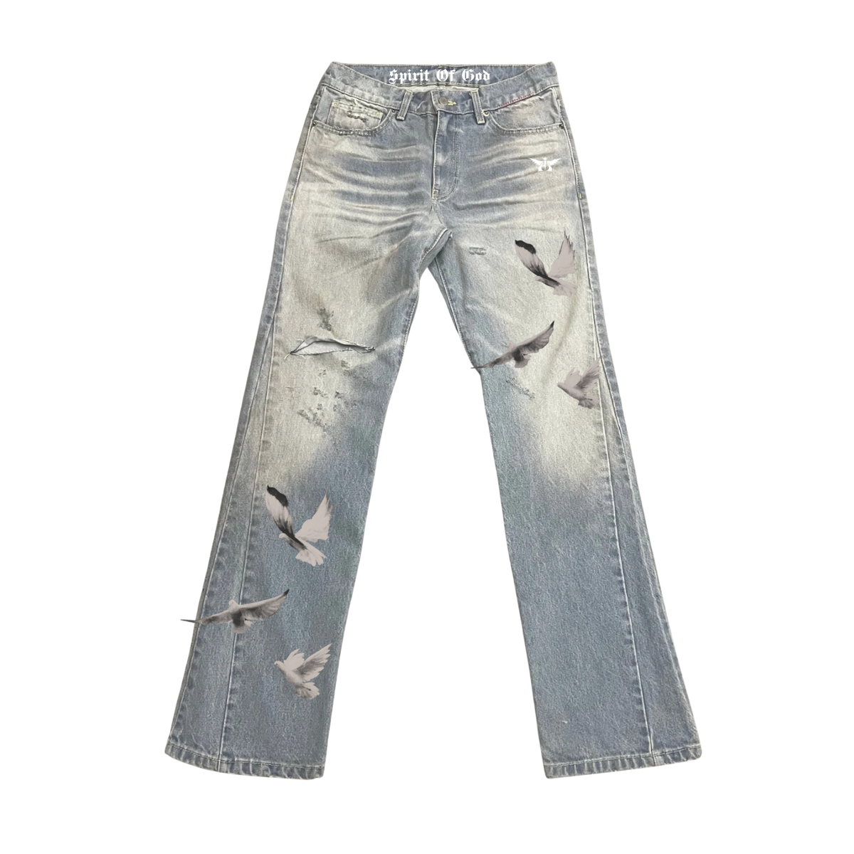 A*Dove Classic Bootleg Denim Pants