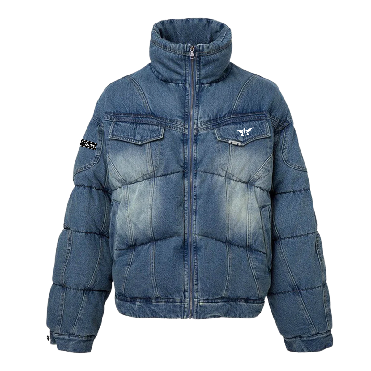 A*Dove A Denim Puffer Jacket